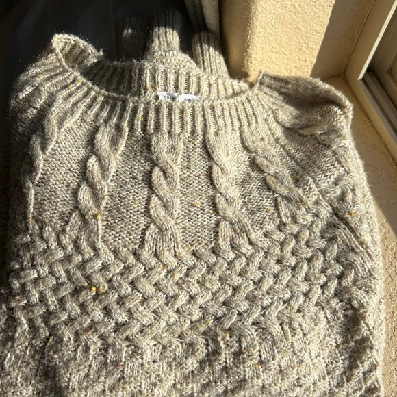 Oatmeal Colored Cozy and Warm Sweater - Picture 4 of 4